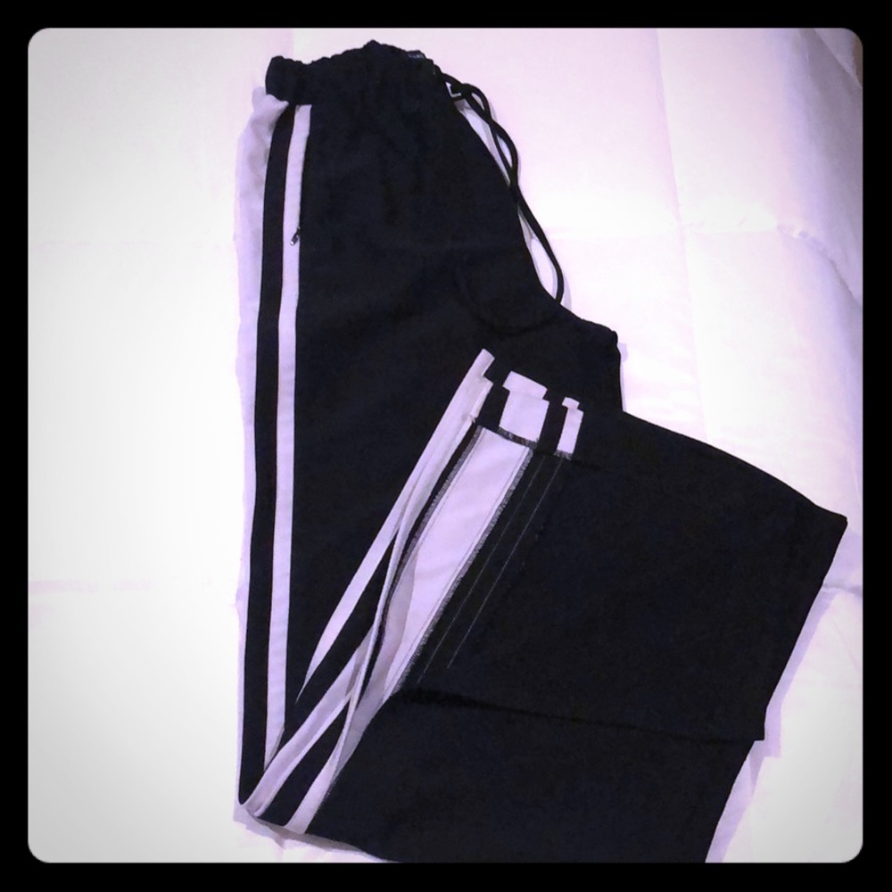 Babe black and white pants